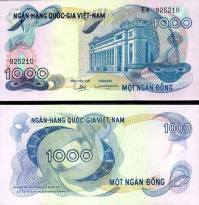 *1000 Dong Južný Vietnam 1971 P29 UNC - Kliknutím na obrázok zatvorte -